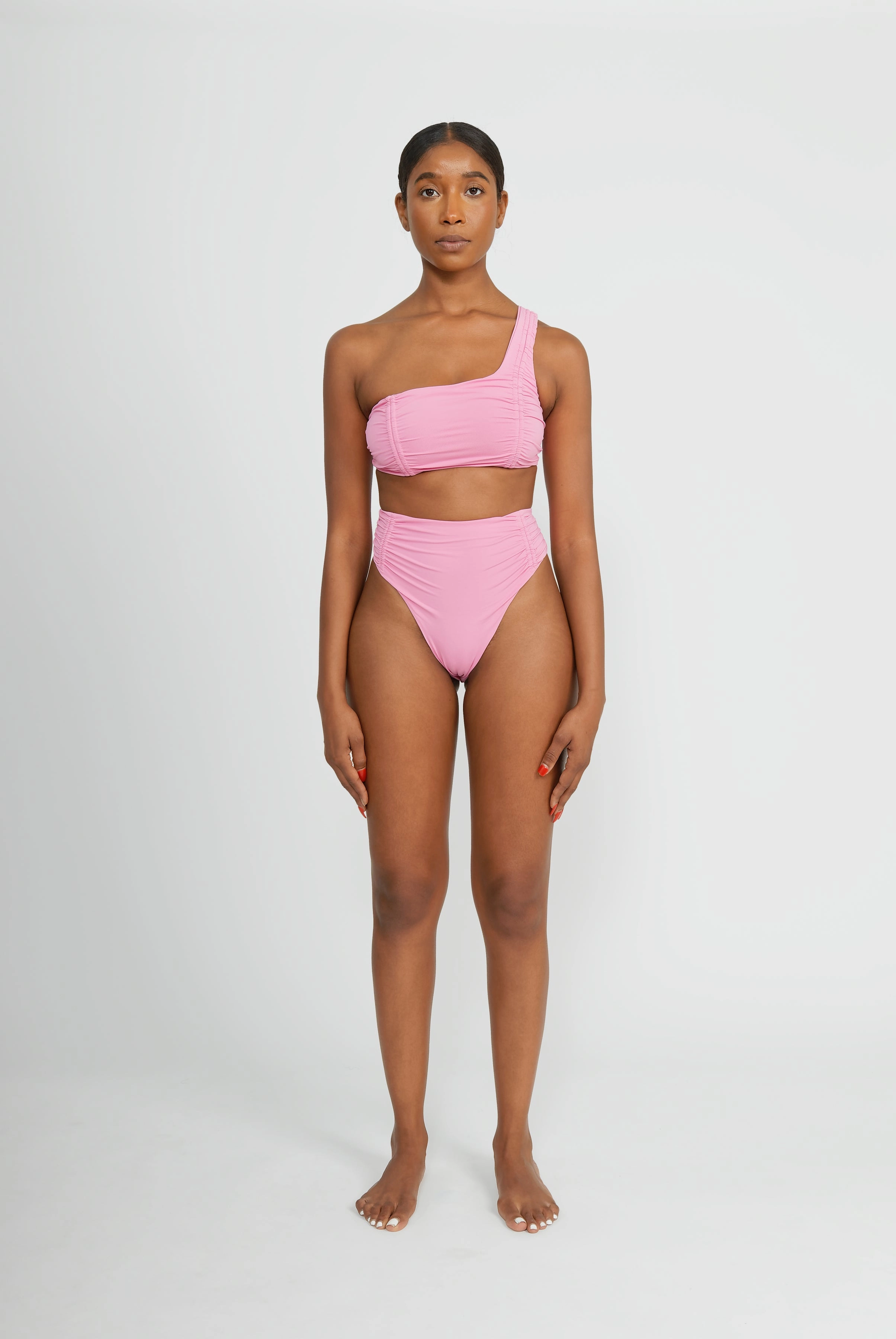 Max Top - Bubblegum soft fabric swimwear women, resort swimwear for ladies