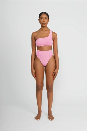Max Top - Bubblegum soft fabric swimwear women, resort swimwear for ladies