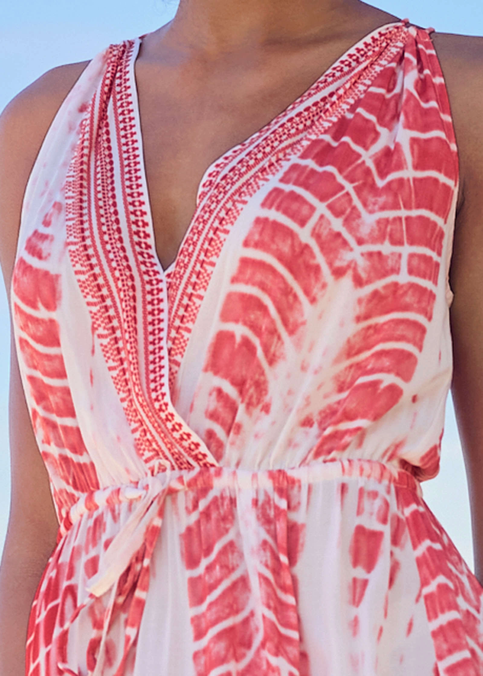 Maxi Cover-Up Dress - Pink Tie Dye