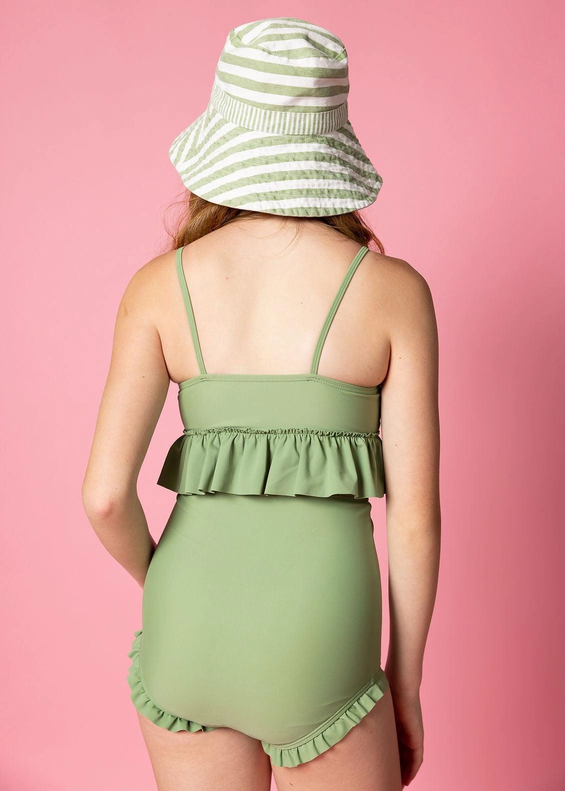 Meadow Green | Youth Peplum Top