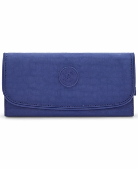 Kipling Money Land Snap Wallet - Ocean Blue RFID Protection Case