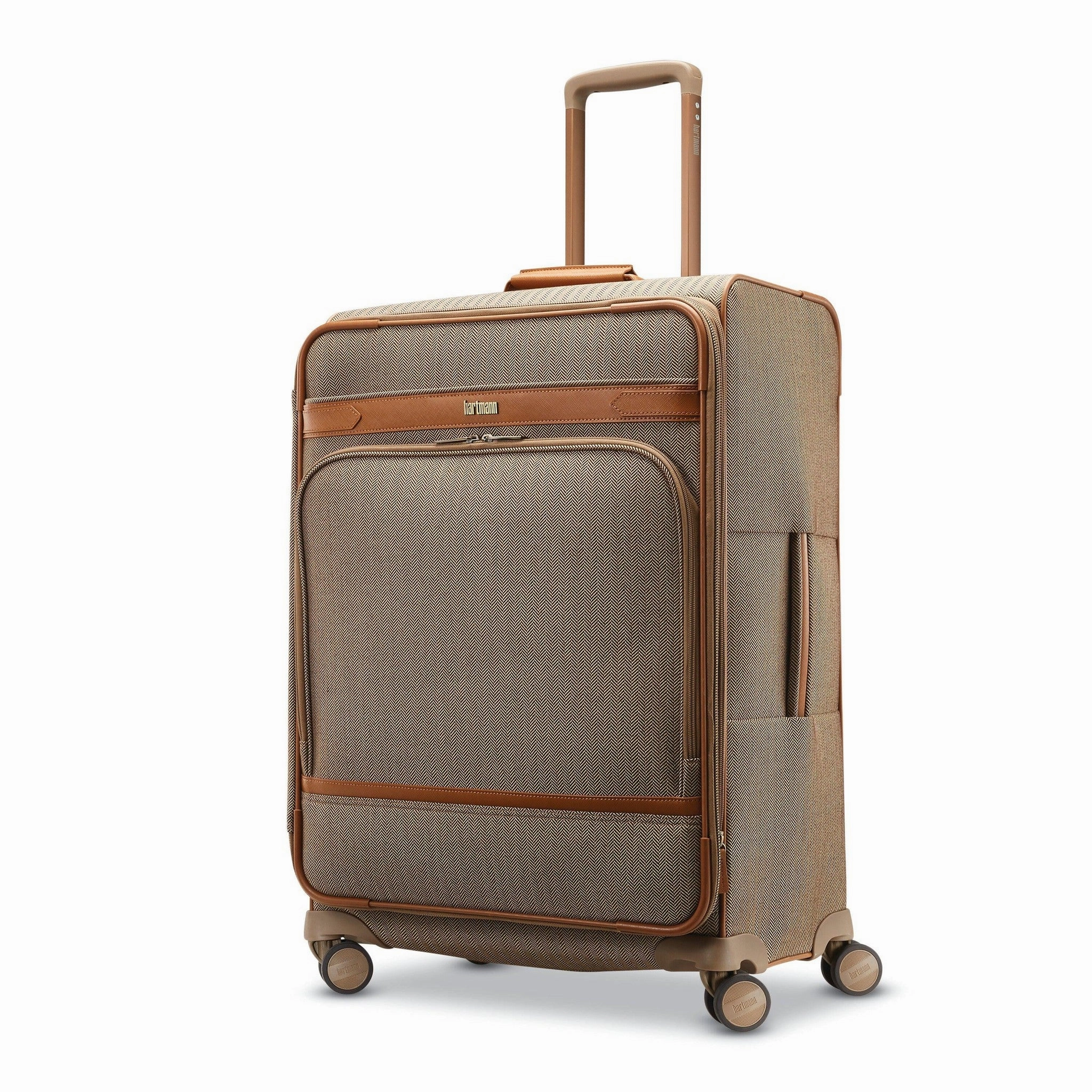 Hartmann Herringbone Deluxe Medium Journey Expandable Spinner Luggage Storage Bag Travel Packing Folder