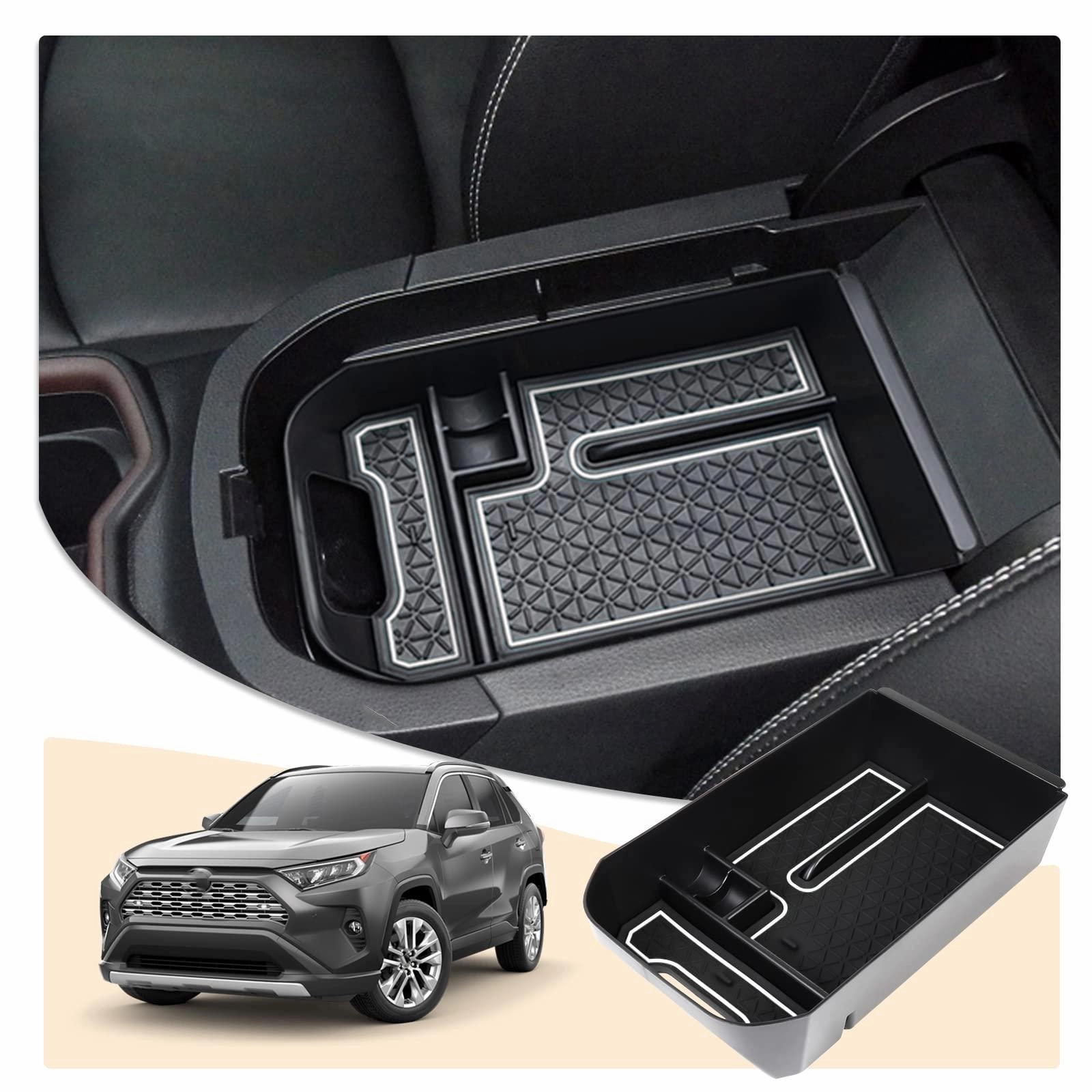 For Toyota Rav4 Center Armrest Storage Tray 2020  Special Deals Online