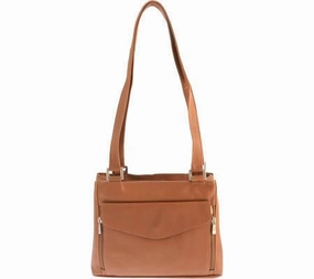 Travel Kit Bag Foldable Travel Bag Piel Leather Double Compartment Shoulder Bag