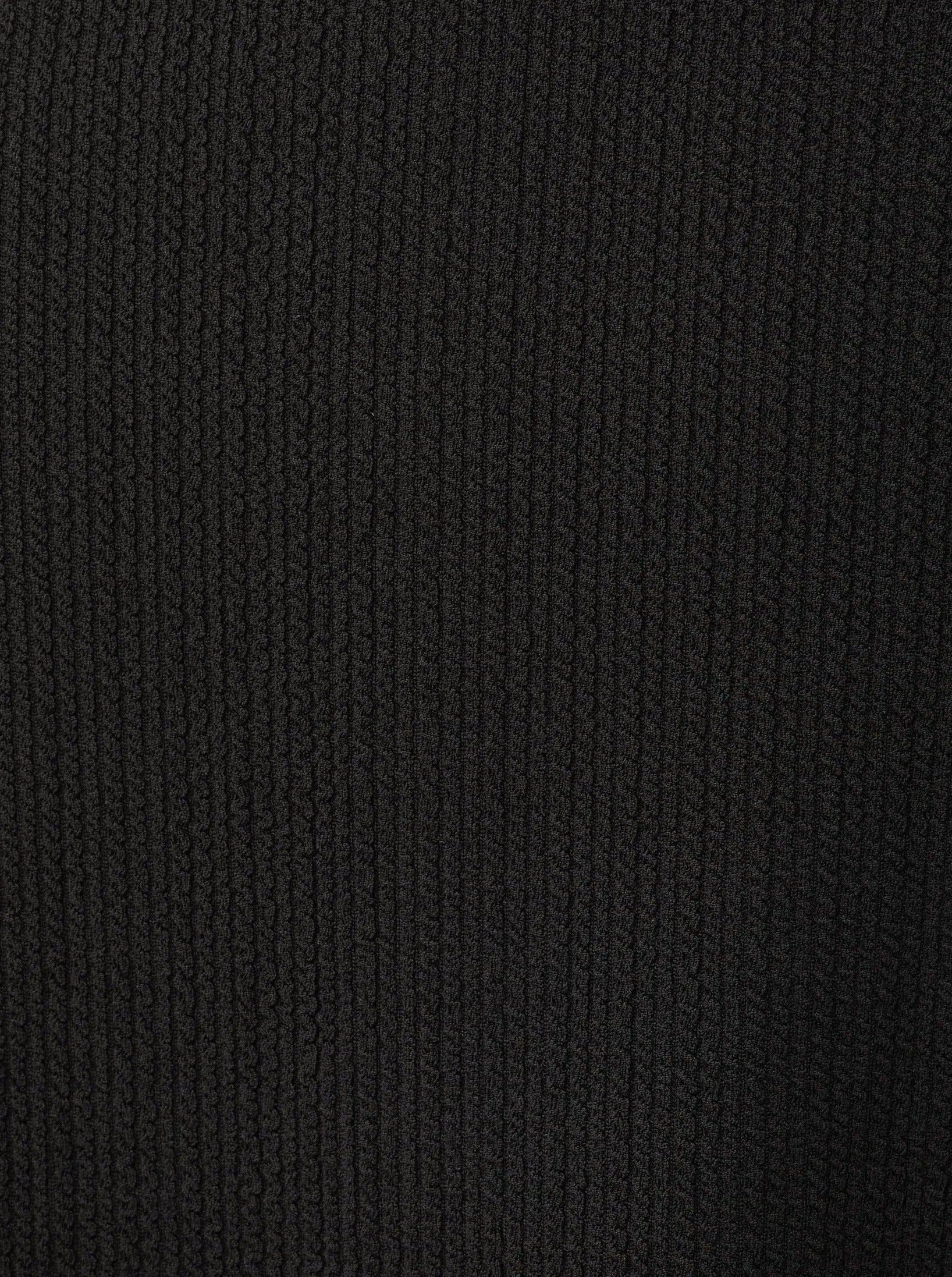 Melissa Top   Ring Trim Bottom in Black Texture