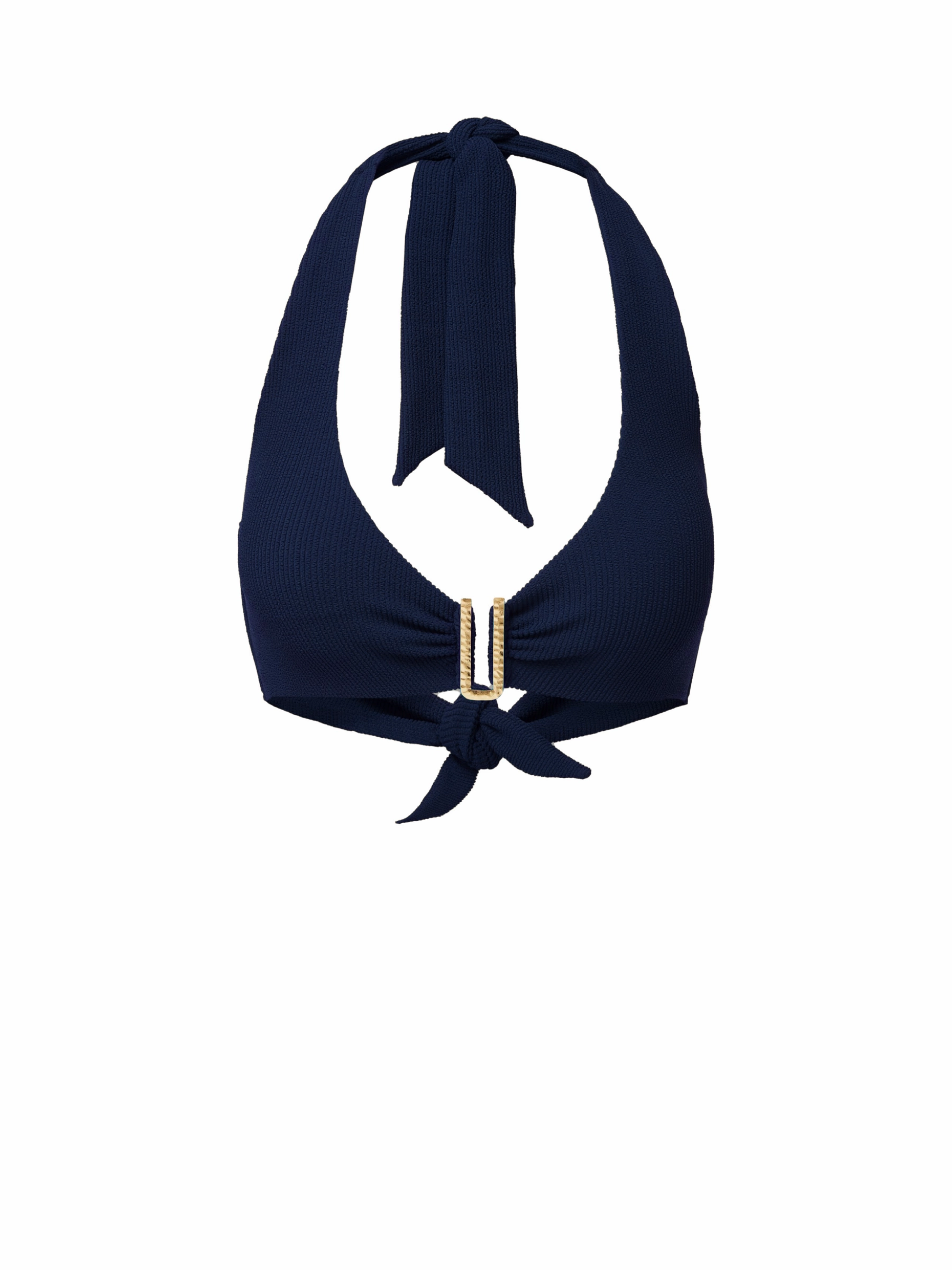 Melissa Top In Navy Texture high waist swimwear women, swimsuit for women beachwear