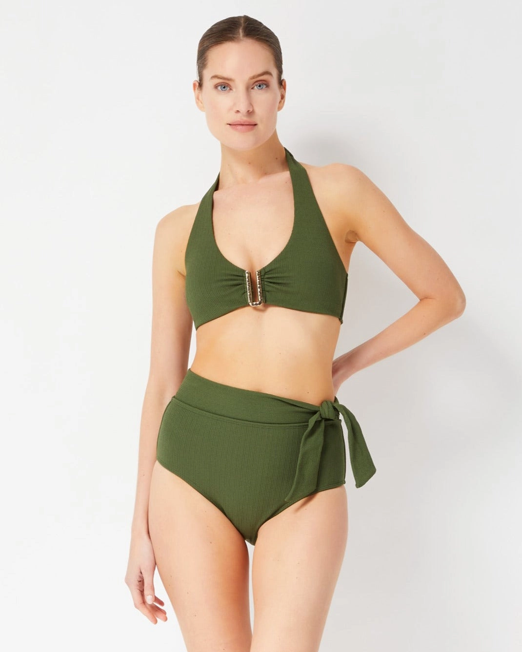 Melissa Top Olive Texture
