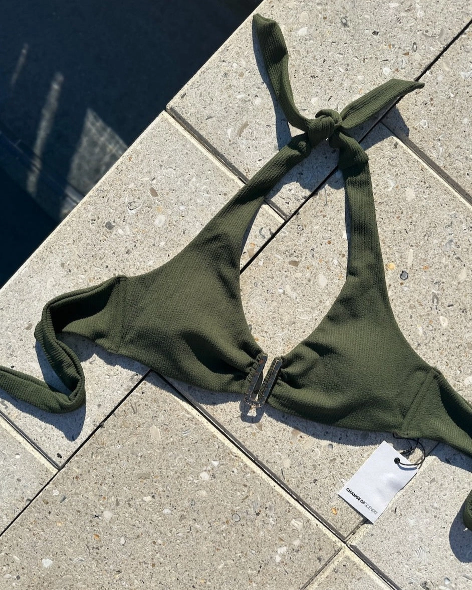 Melissa Top Olive Texture