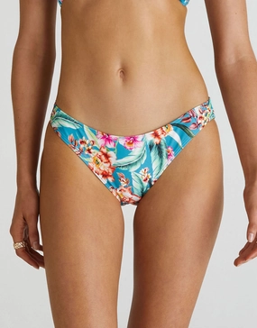 Melody Jennifer Hipster Bikini Pant - Multi swim shorts for women, stretch fit swim bottoms