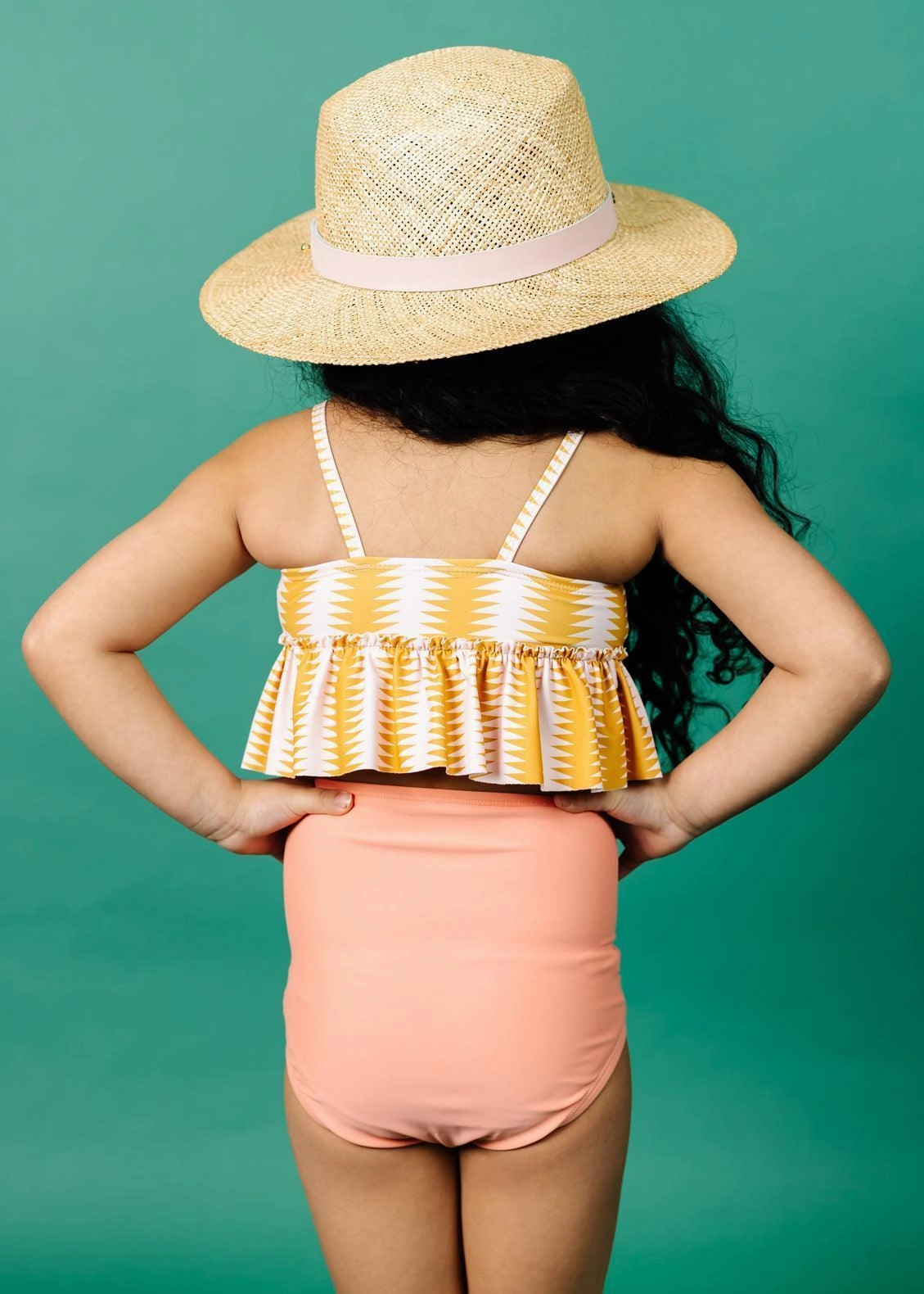 Melon | Mini Down in Front Ruffle Bottoms