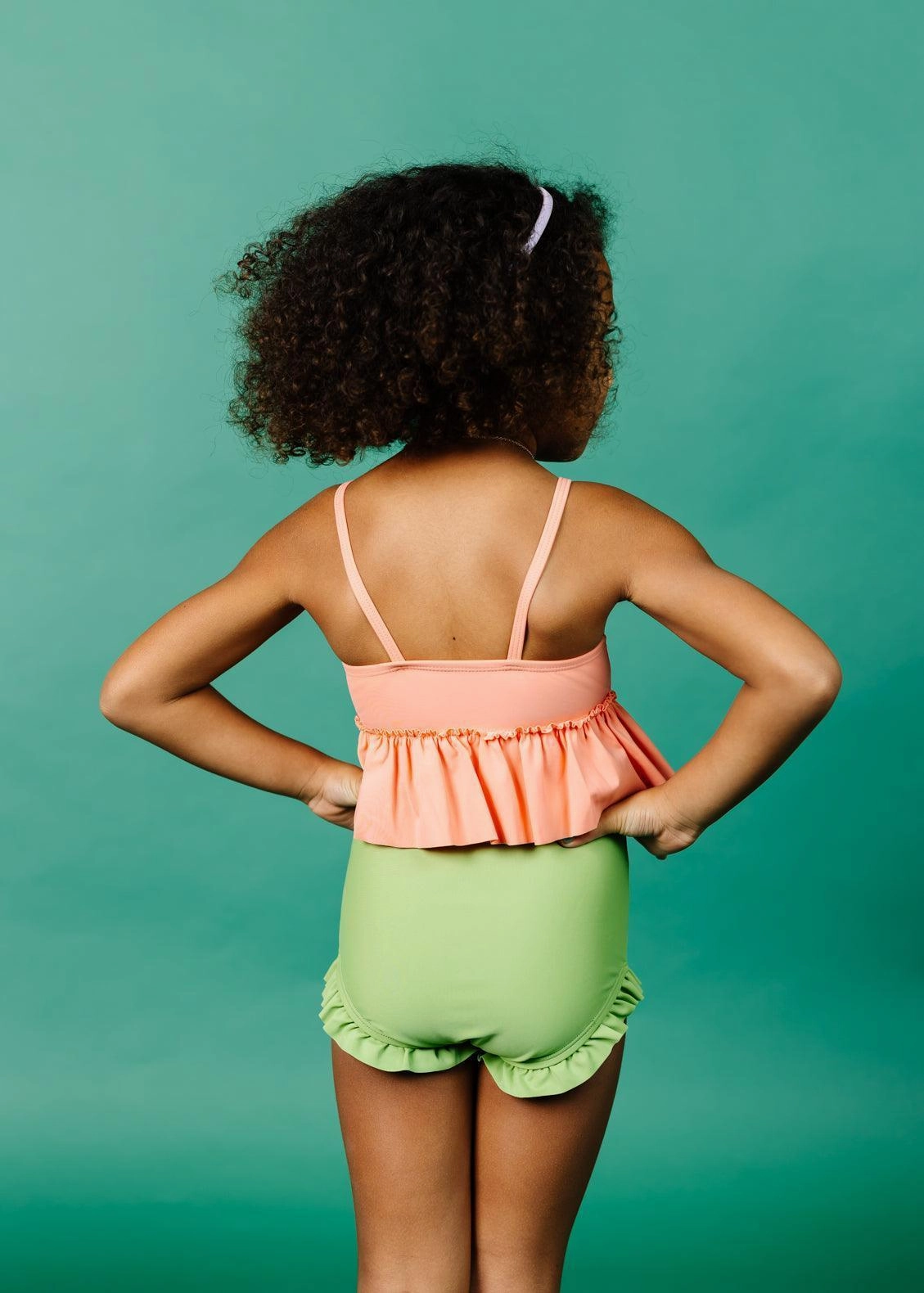 Melon | Mini Peplum Top
