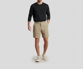 Men Aventura Washed Linen Shorts In Safari mens beach swimwear, quick dry mens swimsuits
