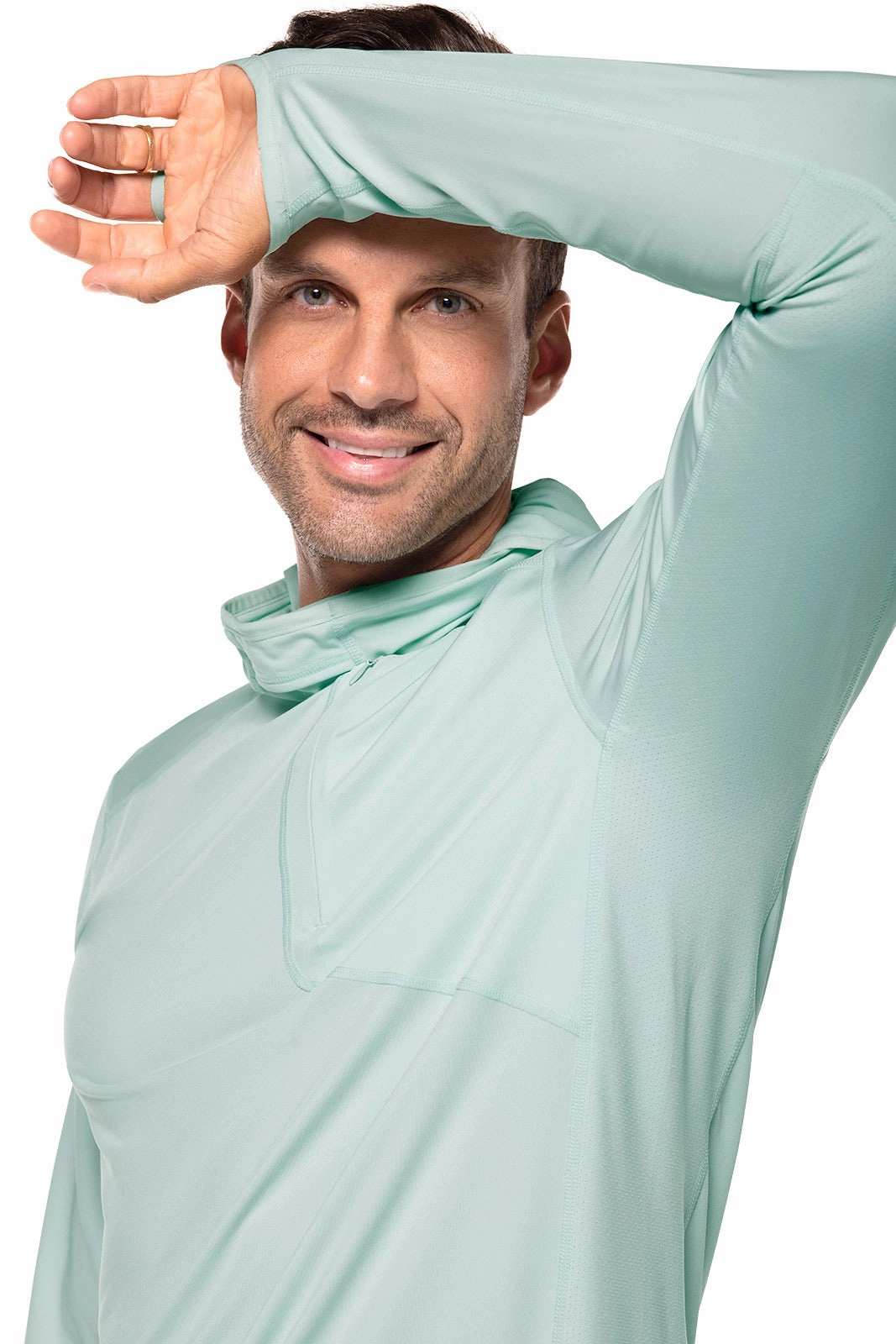 Men's Andros Fishing Hoodie | Misty Aqua