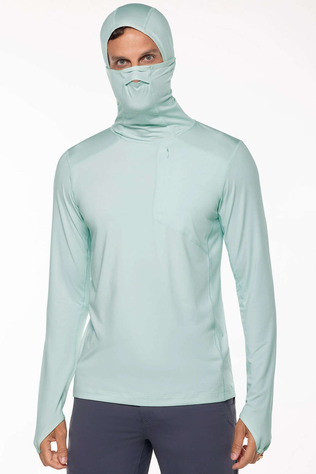 Men's Andros Fishing Hoodie | Misty Aqua