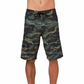 Men's Board Shorts In Green mens beach swimwear, quick dry mens swimsuits