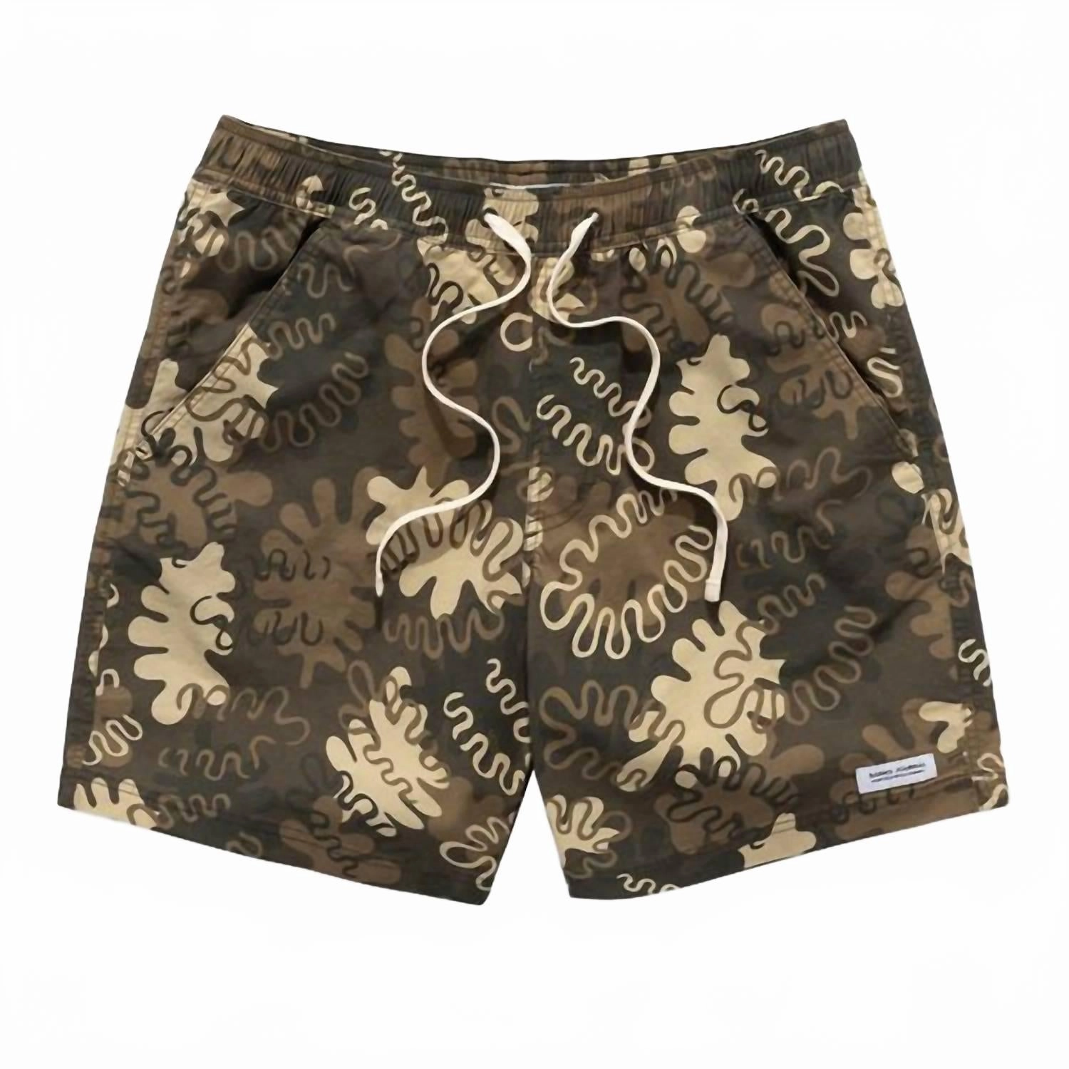 Men's Camino Elastic Boardshort In Dark Olive mens full coverage swimwear, stylish mens swim trunks