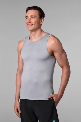 Men's Dade Swim Tank | Slate men's full coverage swimwear, casual swimwear for men