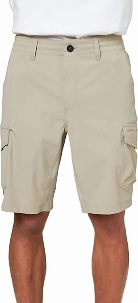 Men's Gi Jack Traveler 5 Board Shorts In Khaki2 mens full coverage swimwear, stylish mens swim trunks