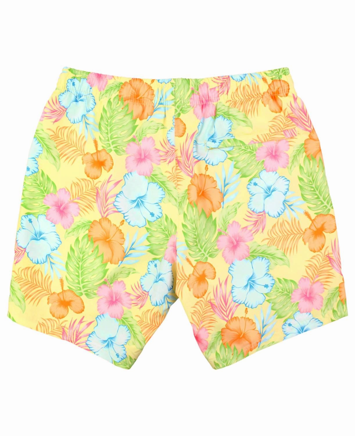 Men's Happy Hula Swim Trunks In Yellow