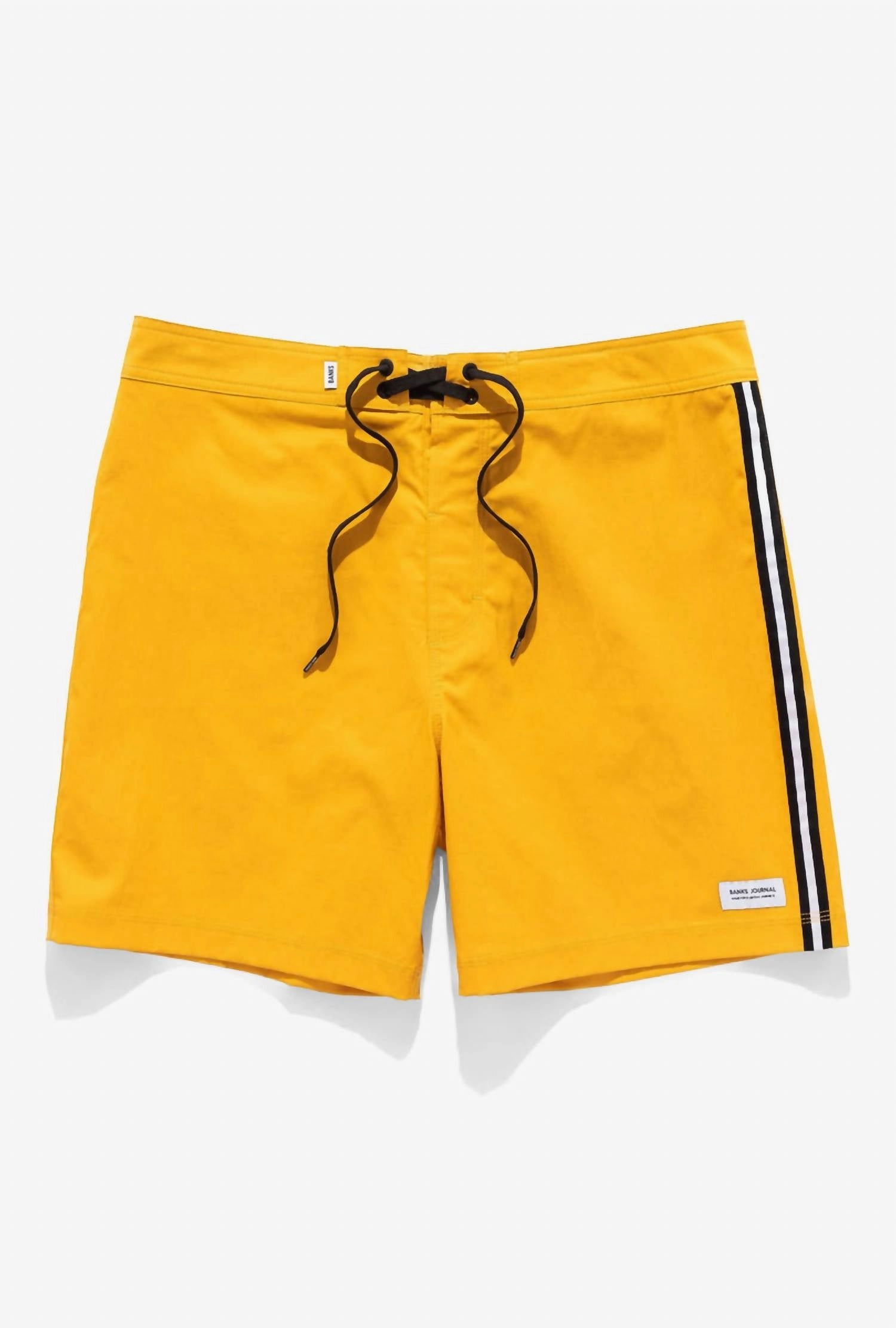 Men's Haven Boardshort In Saffron mens full coverage swimwear, stylish mens swim trunks