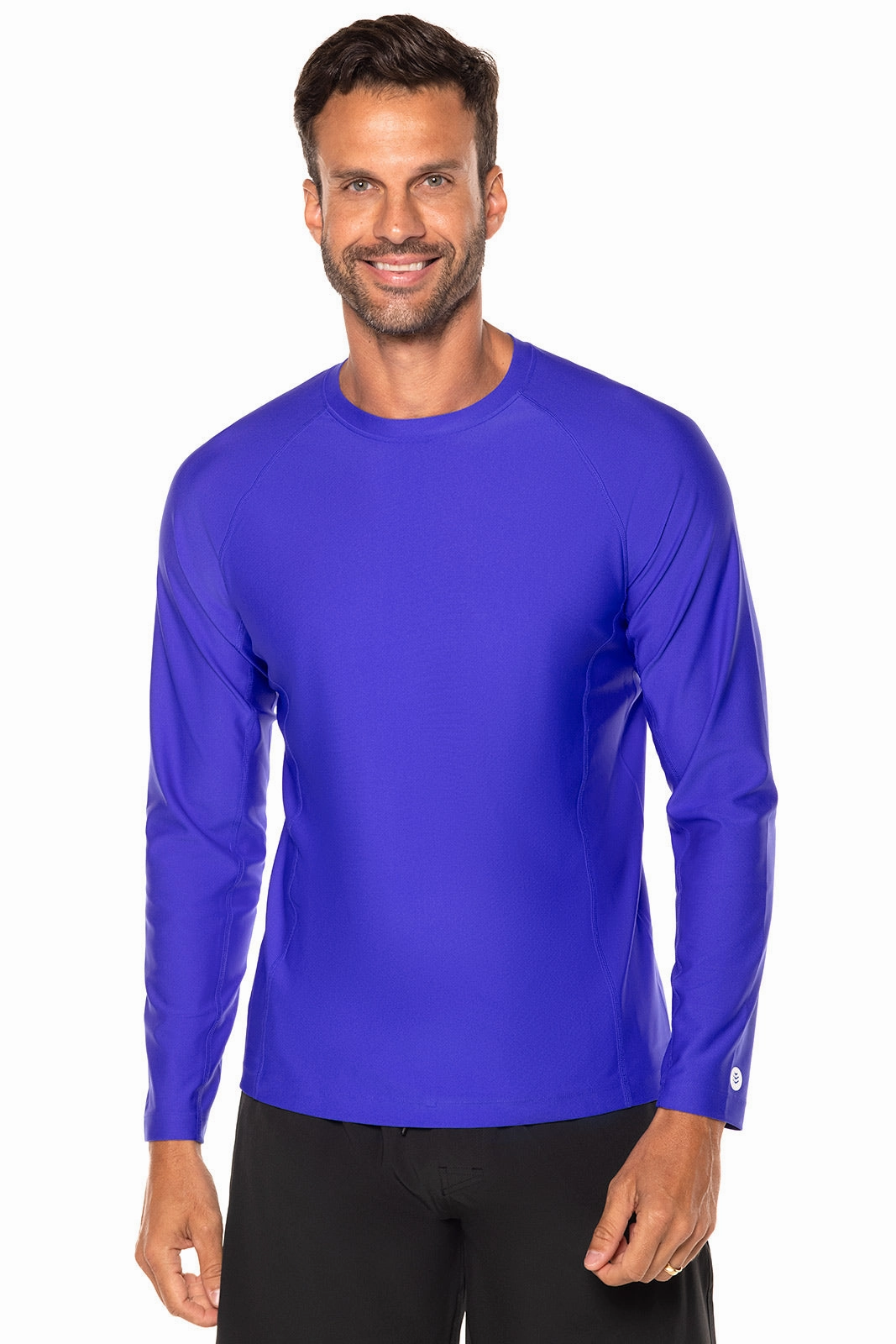 Men's Hightide Long Sleeve Swim Shirt | Baja Blue men's full coverage swimwear, casual swimwear for men