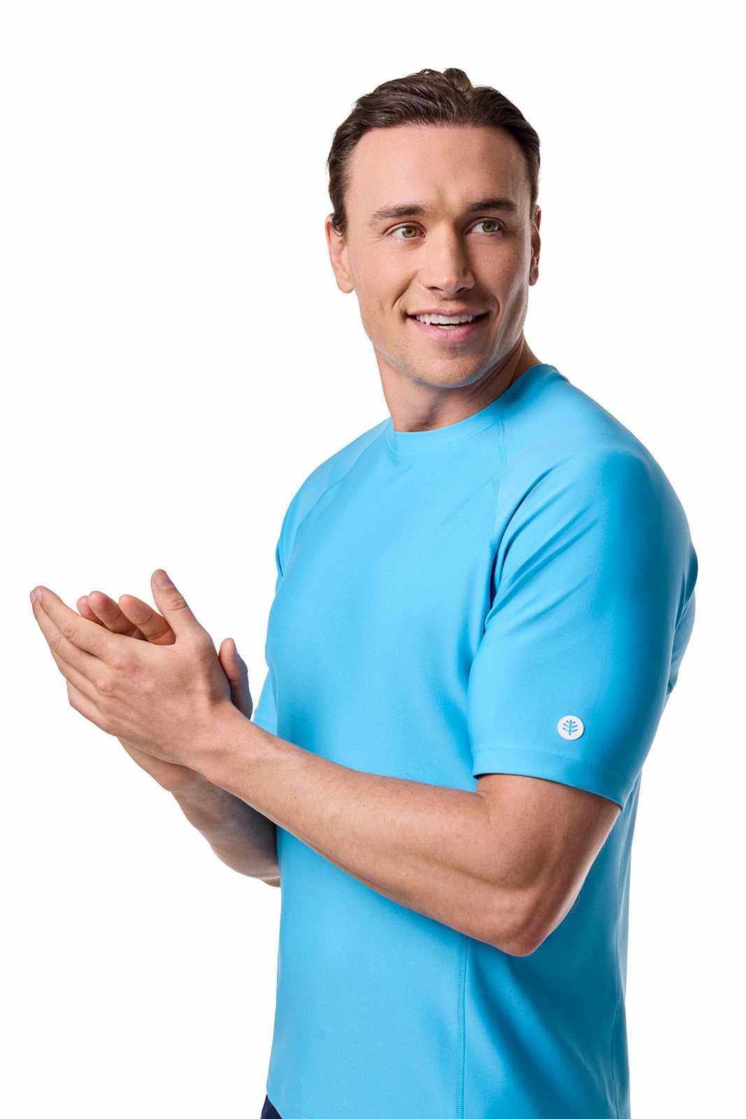 Men's Hightide Short Sleeve Swim Shirt | Malibu Blue