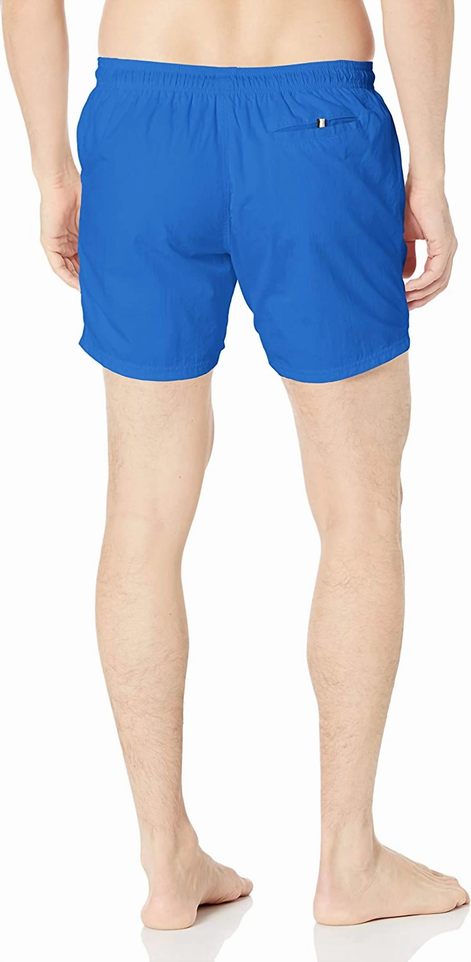 Men's Octopus Logo Swim Shorts Trunks In Royal Blue