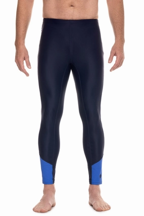 Men's Point Break Swim Tights | Navy Colorblock men's full coverage swimwear, casual swimwear for men