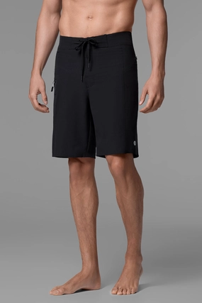 Men's San Marino Boardshort | Black men's full coverage swimwear, casual swimwear for men
