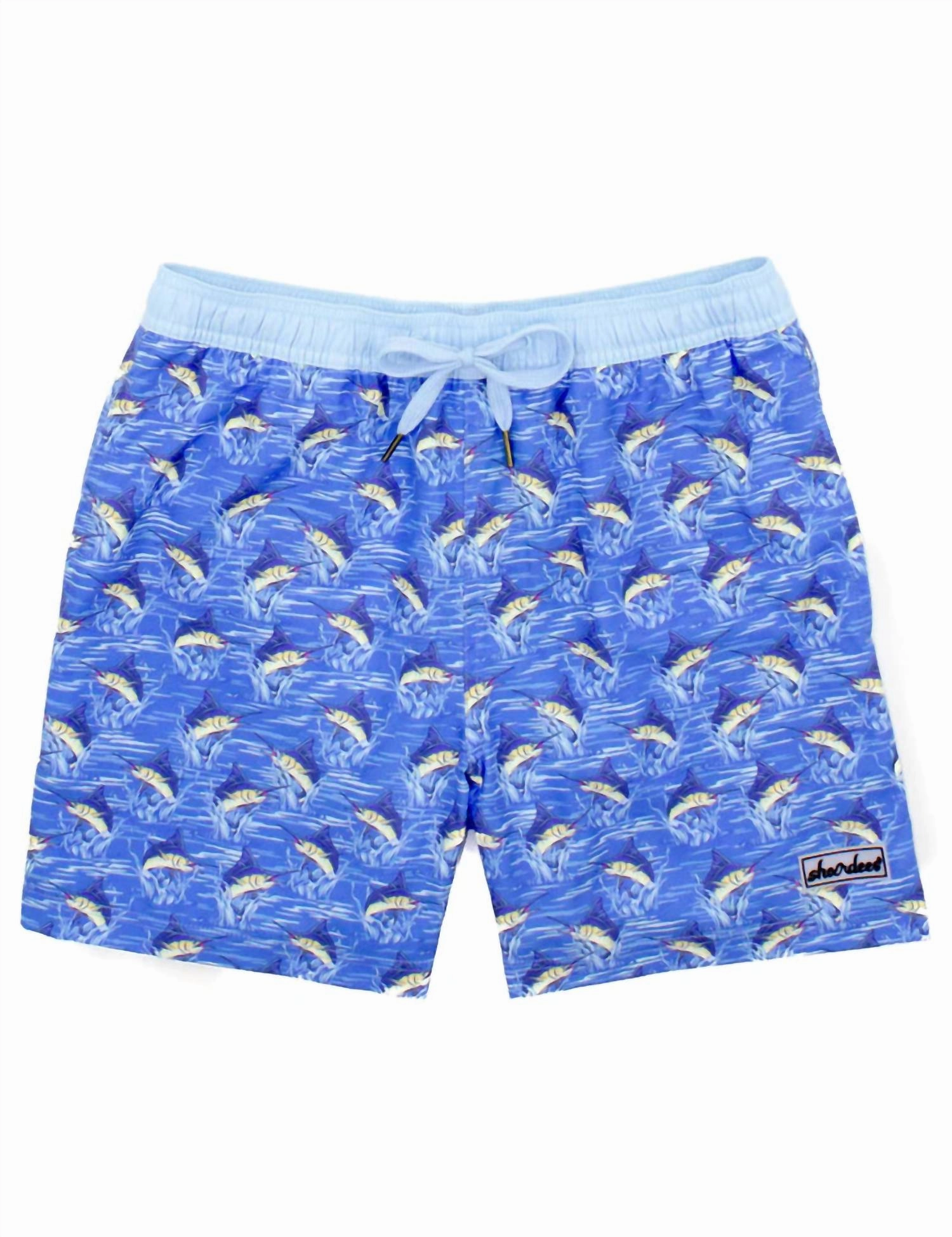 Men's Shordees Swim Trunks In Marlin mens full coverage swimwear, stylish mens swim trunks