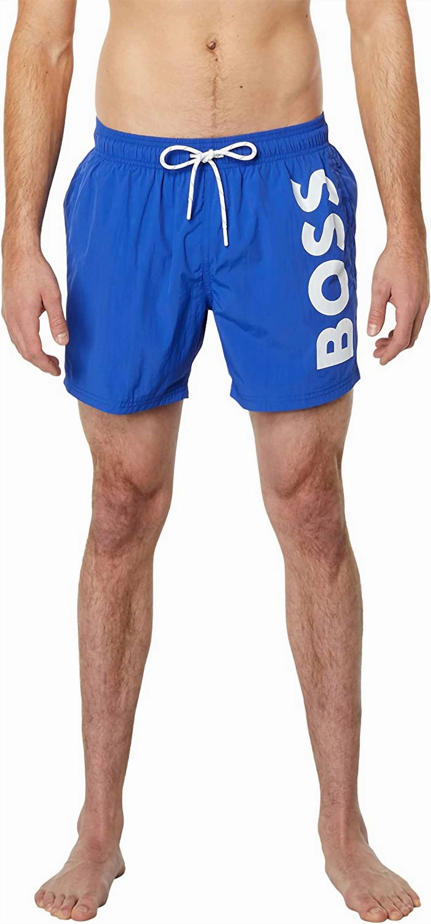 Men's Standard Octopus Swim Trunk In Blue Aegean mens beach swimwear, quick dry mens swimsuits