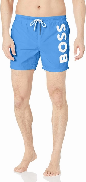 Men's Standard Octopus Swim Trunk In Cobalt Blue mens full coverage swimwear, stylish mens swim trunks