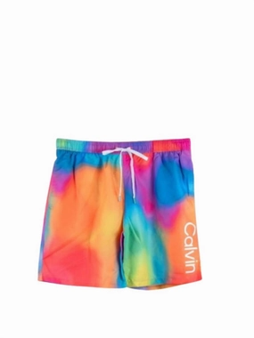 Men's Standard Uv Protected Quick Dry Swim Trunk In Multi mens full coverage swimwear, stylish mens swim trunks