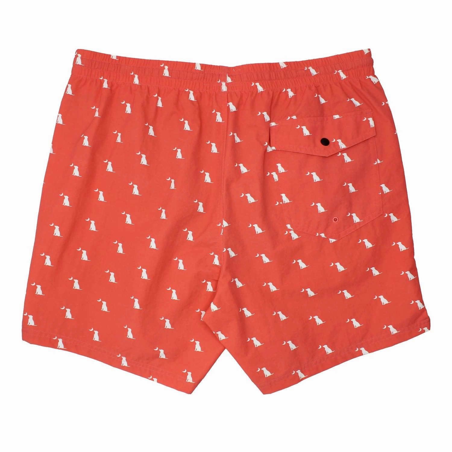 Men's Swim Trunks In Dog & Moon Salmon