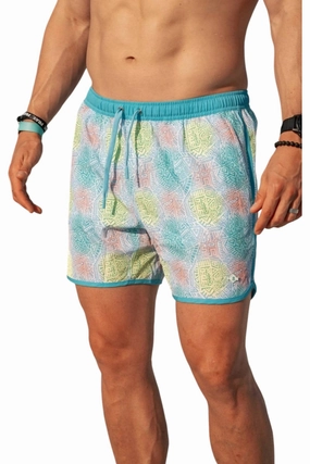 Men's Swim Trunks In Mayan mens full coverage swimwear, stylish mens swim trunks