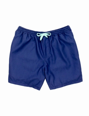 Men's Wavechaser Swim Trunks In Blue Onyx mens full coverage swimwear, stylish mens swim trunks