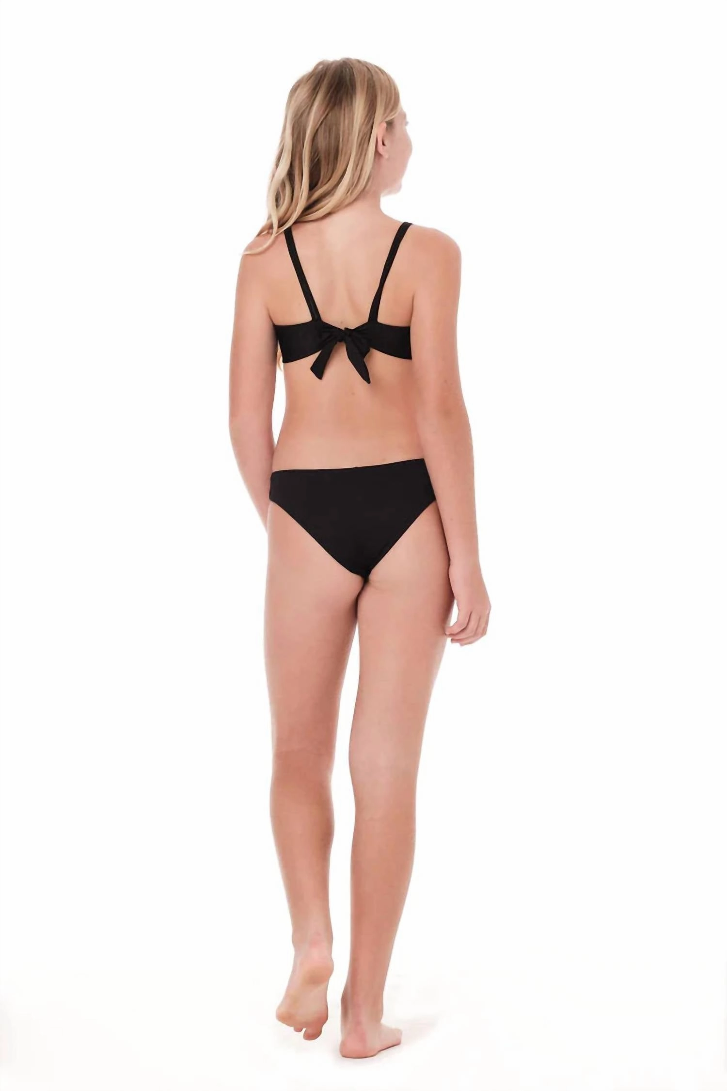 Meshy Bikini Set In Black