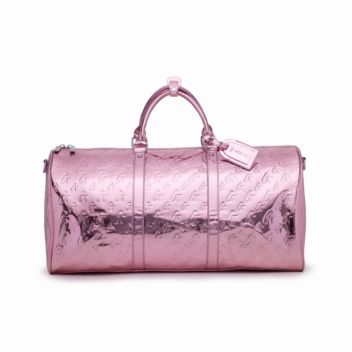 Metallic Monogram Duffle Bag - Metallic Pink Carry-On Bag Travel Storage Bag