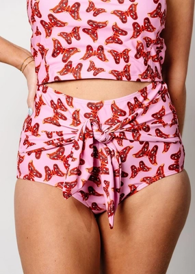 Metamorphosis | Tie-Up-Front Bottoms elastic waistband swim bottoms, mix-and-match bikini bottoms
