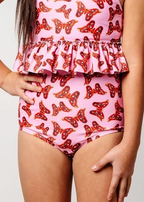 Metamorphosis | Youth High-Waisted Bottoms girls full coverage swimwear, kids swimwear for pool
