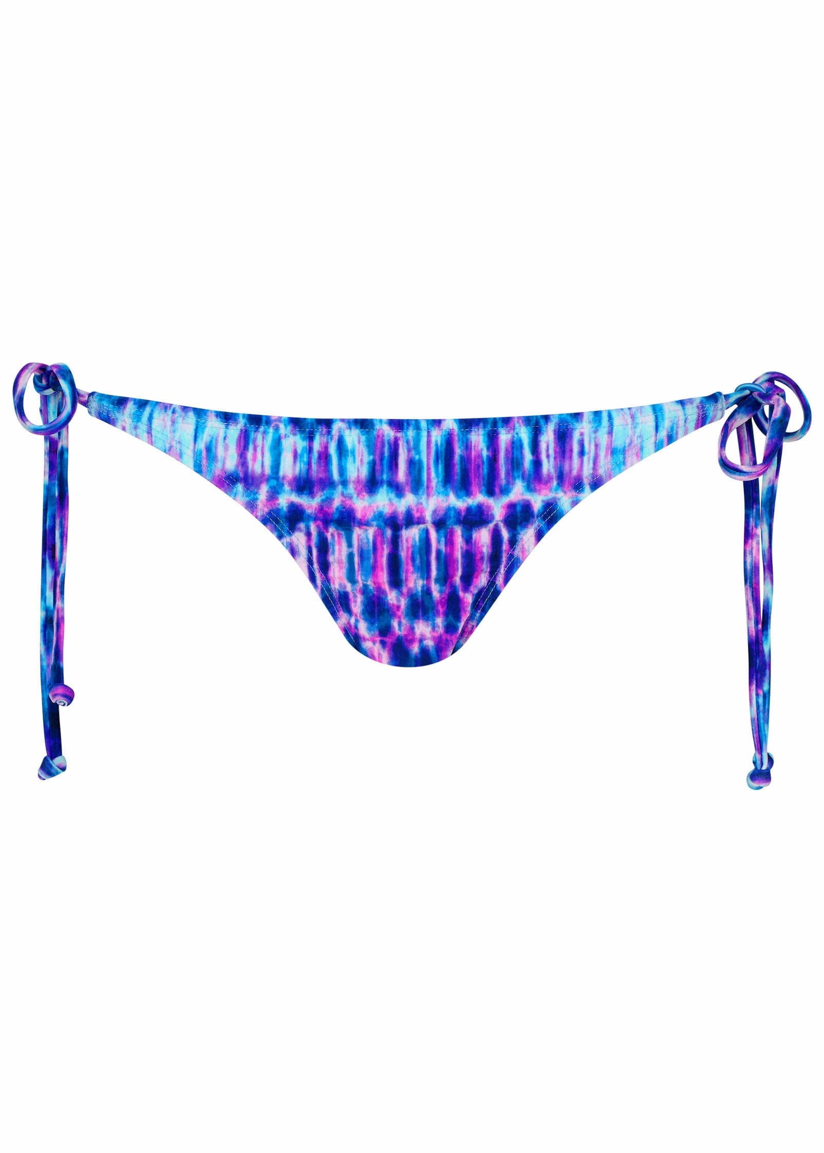 Miami Tie Side Moderate Bottom  - Blurred Leopard Stripe