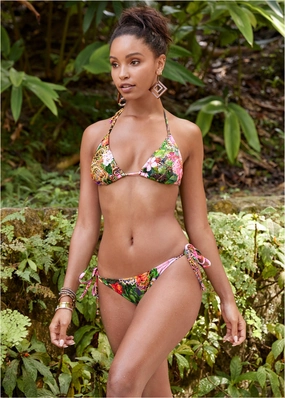 Miami Tie Side Moderate Bottom  - Camille modest swim bottoms women, comfortable bikini bottoms