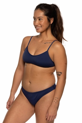 Midl Bikini Bottom - Navy mix and match bikinis, stylish women's bikini options