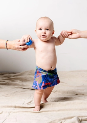 Midnight Jungle | Baby Euro Shorts boys summer swimwear, boys rash guard swim sets