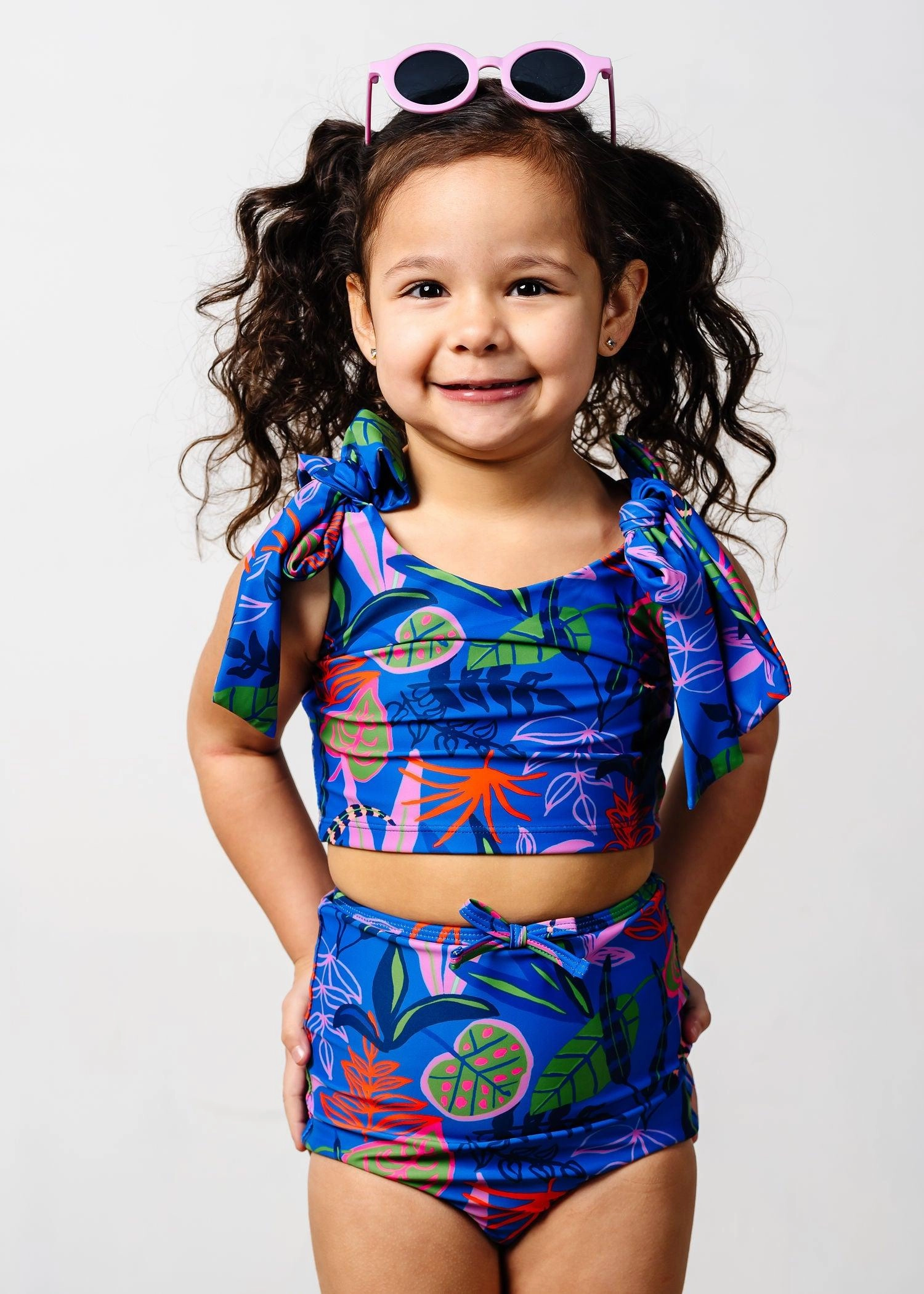 Midnight Jungle | Mini Bow Bottoms