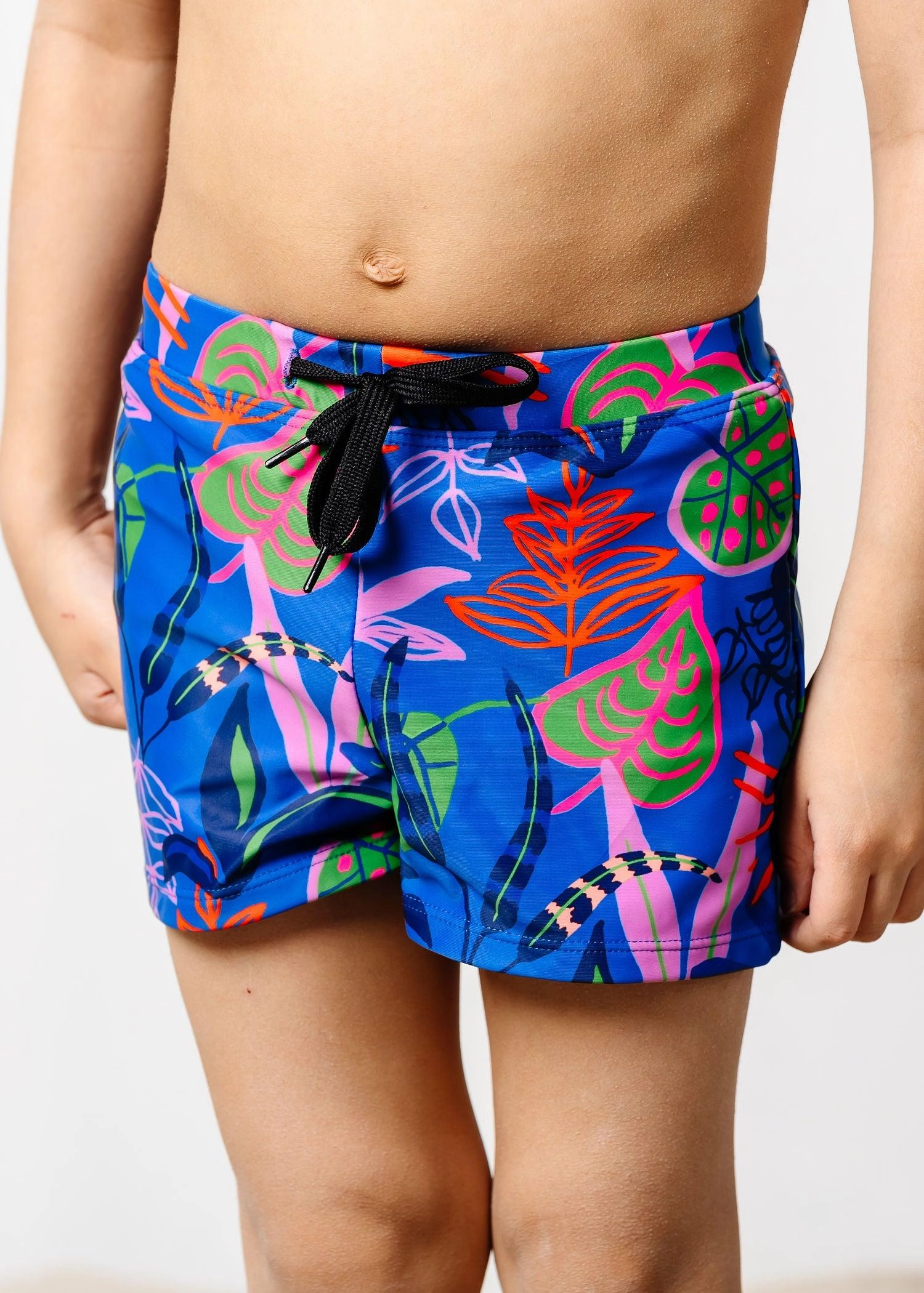 Midnight Jungle | Mini Euro Shorts boys summer swimwear, boys rash guard swim sets