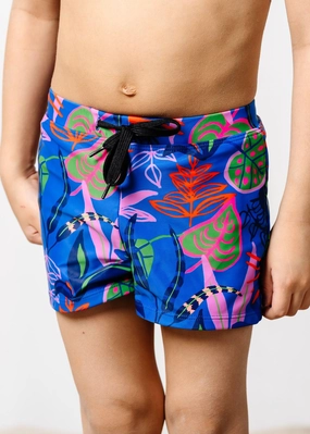 Midnight Jungle | Mini Euro Shorts boys summer swimwear, boys rash guard swim sets