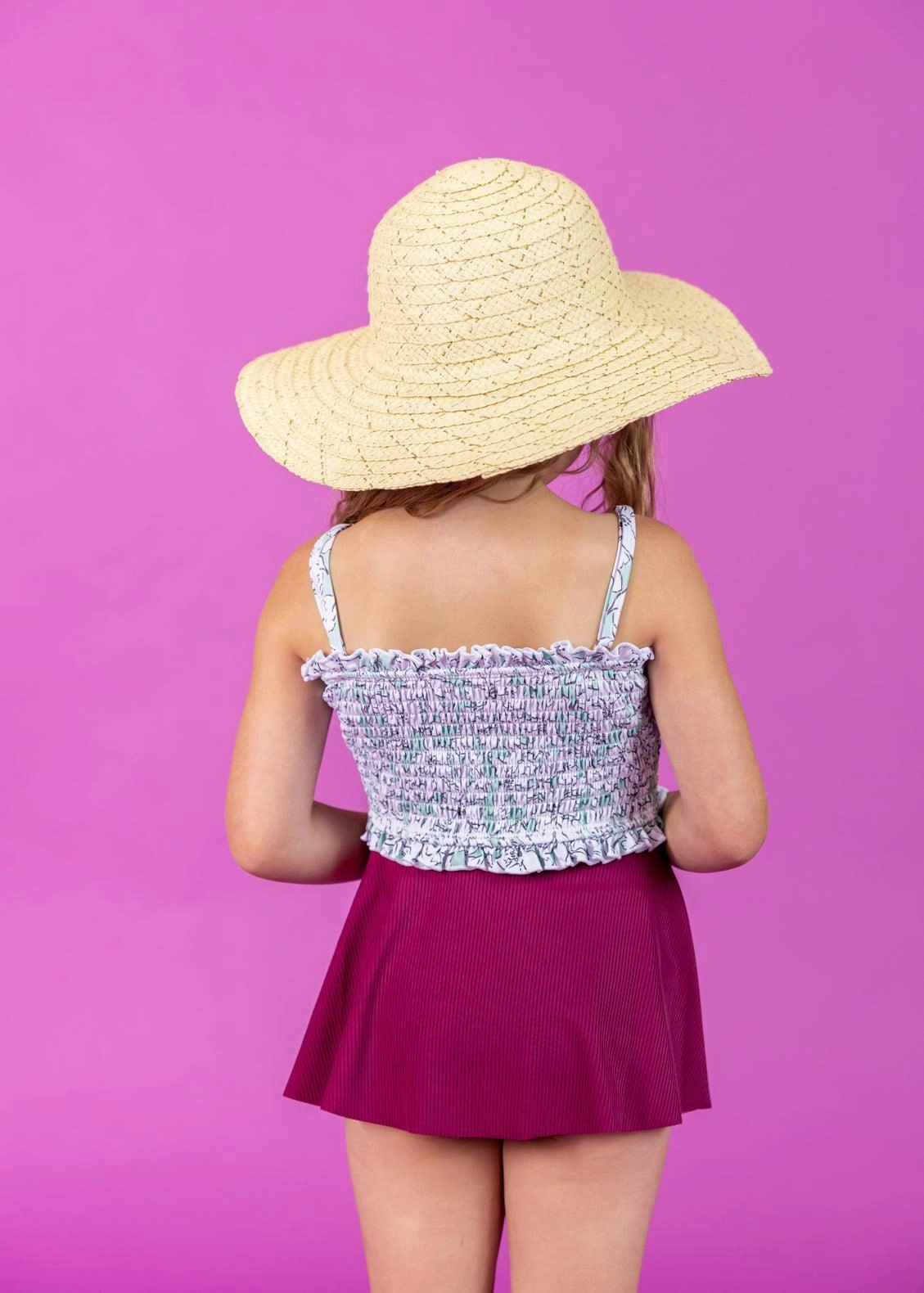 Mint Flowers | Mini Bandeau Top