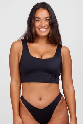 Mira Bikini Top - Black affordable swimwear for all, trendy swimwear for summer