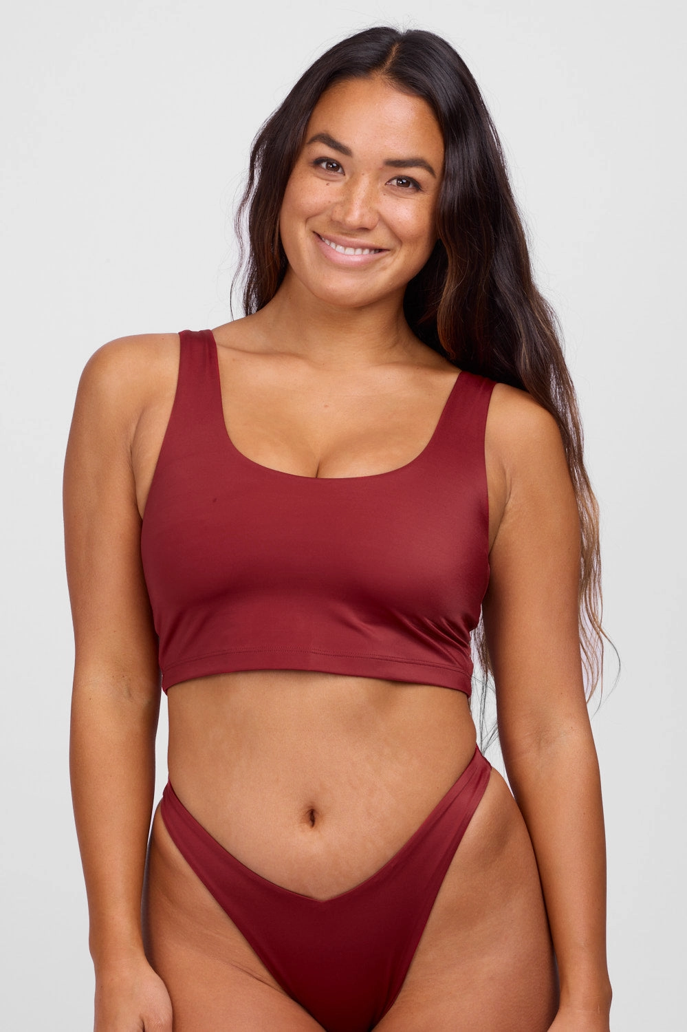 Mira Bikini Top - Garnet
